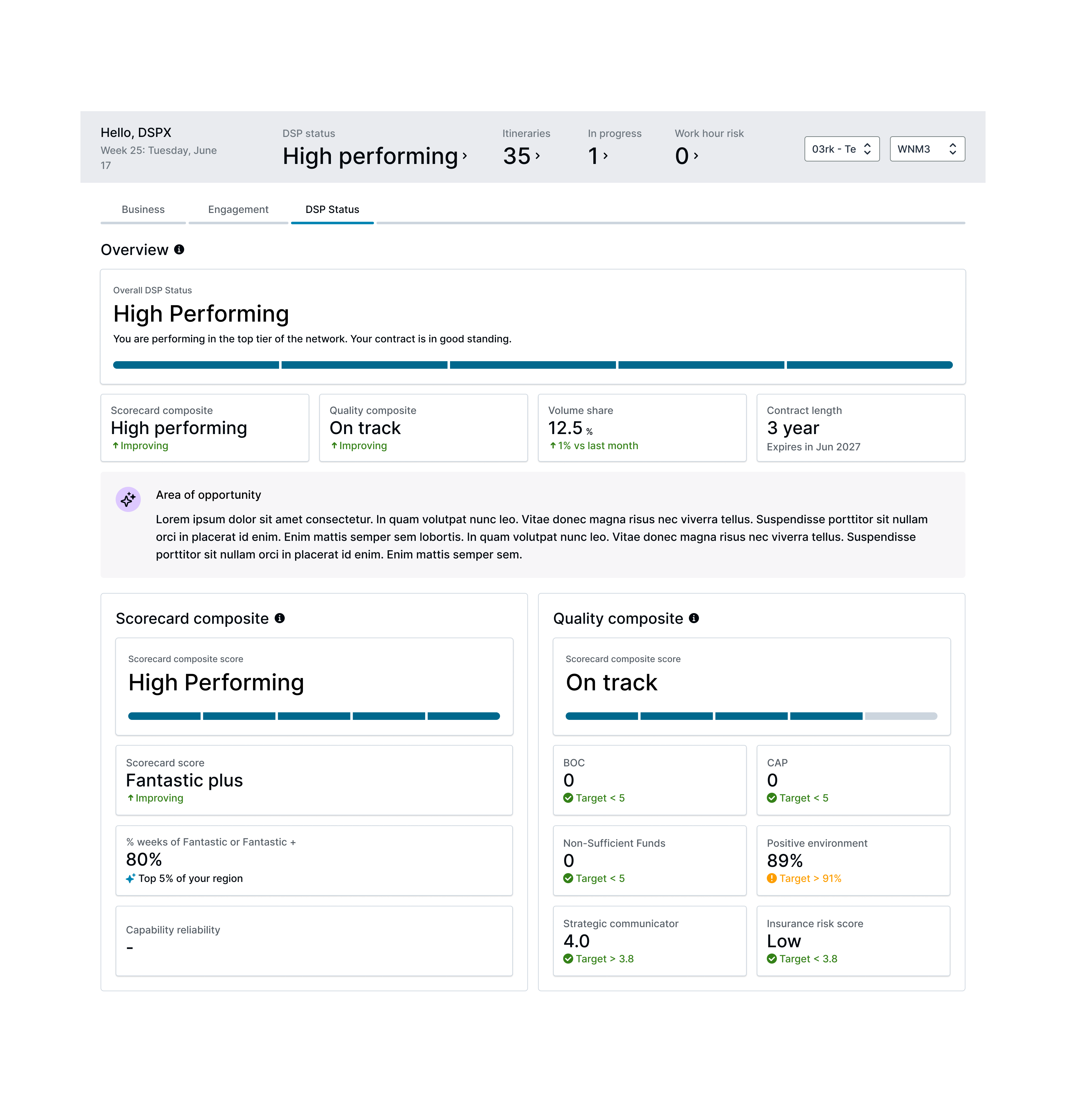 DSP Business Health Dashboard
